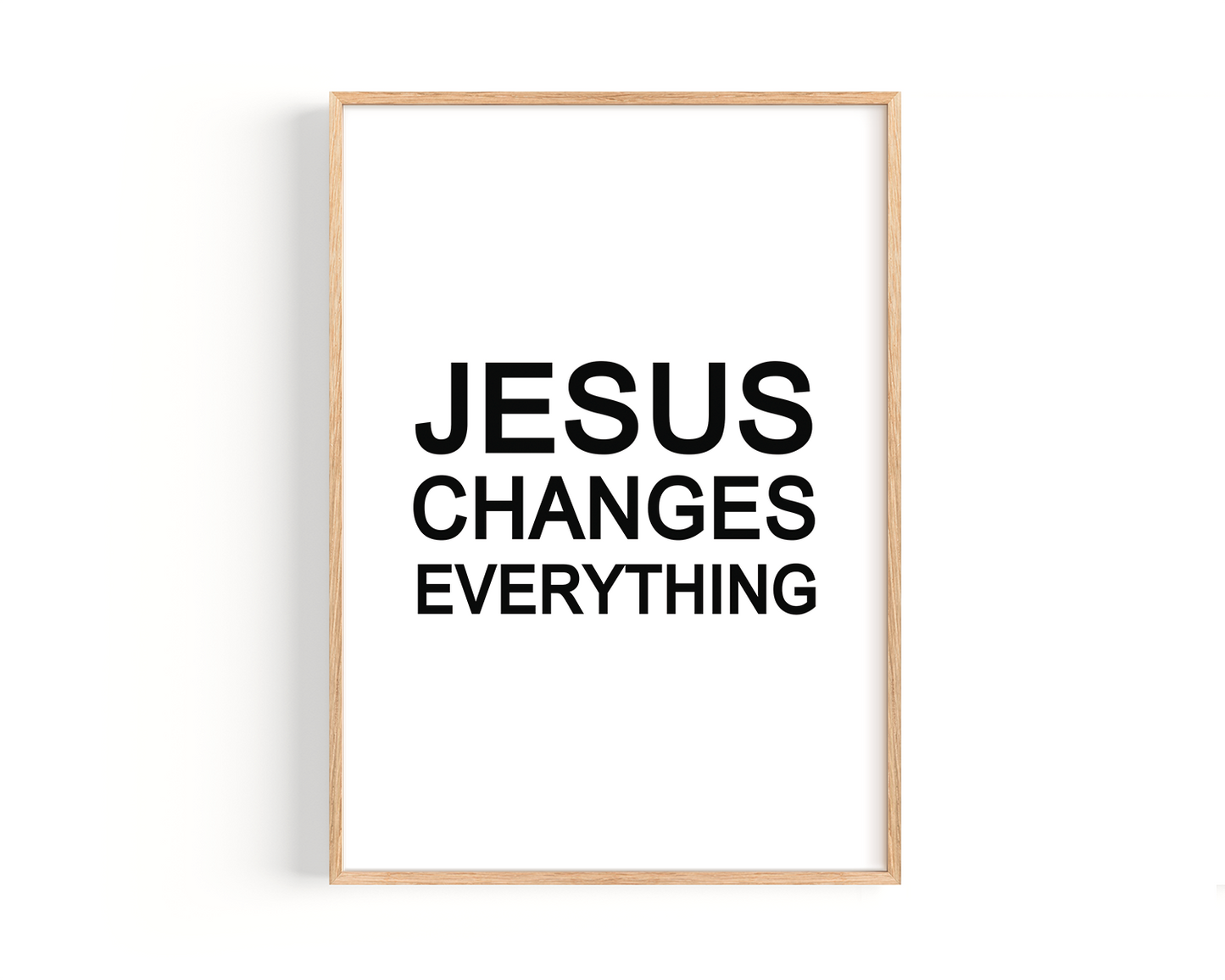 Jesus changes everything