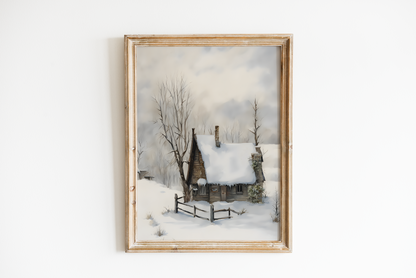 Rustic Winter Painting