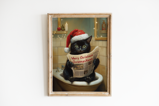 Vintage Cat Christmas