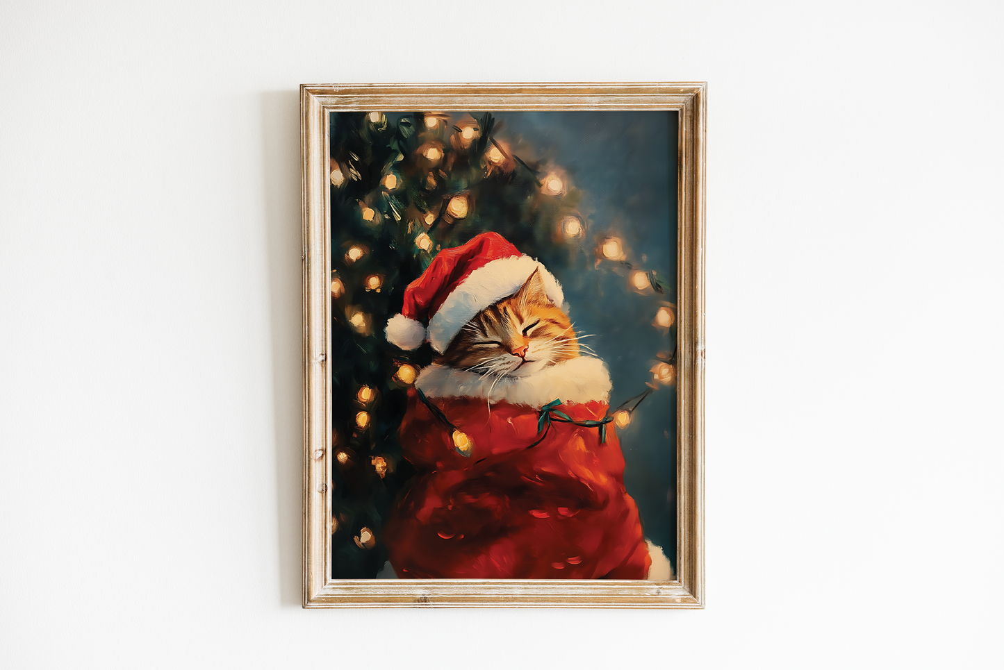 Vintage Christmas Cat