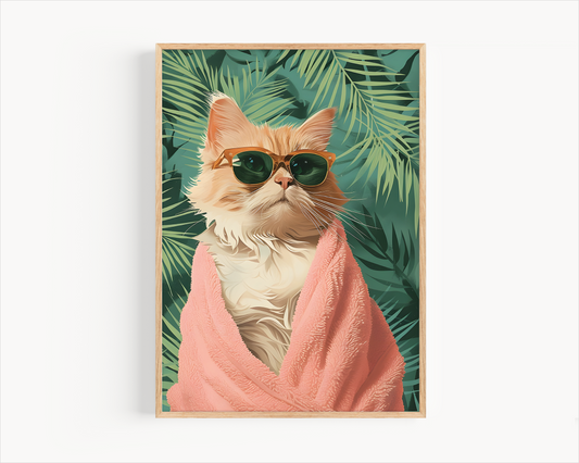 Vintage summer cat