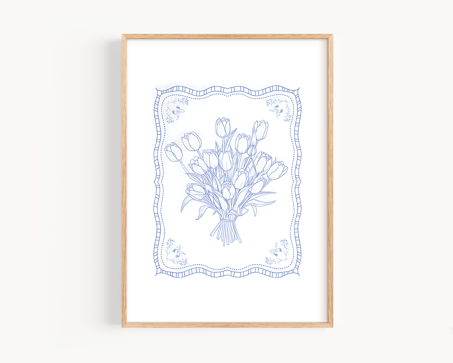 Vintage Flower Drawing