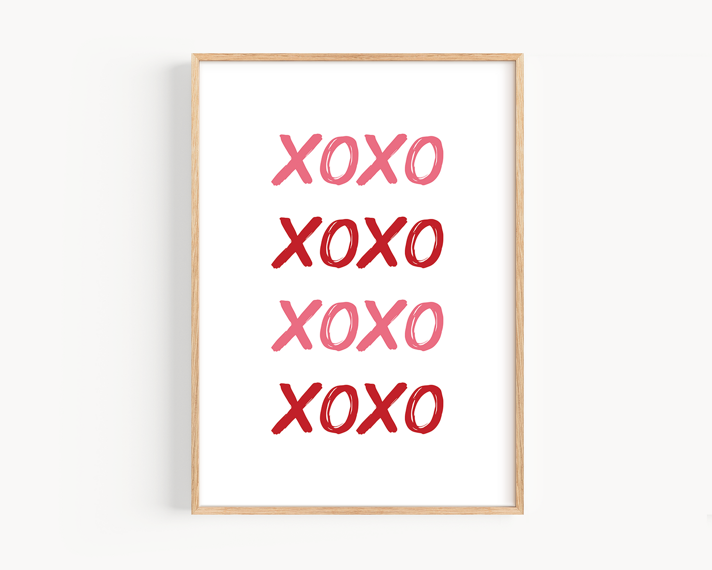 XOXO Print Pink and Red